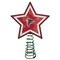 The Memory Company 10" Lighted Red and White Star NFL Atlanta Falcons Christmas Tree Topper